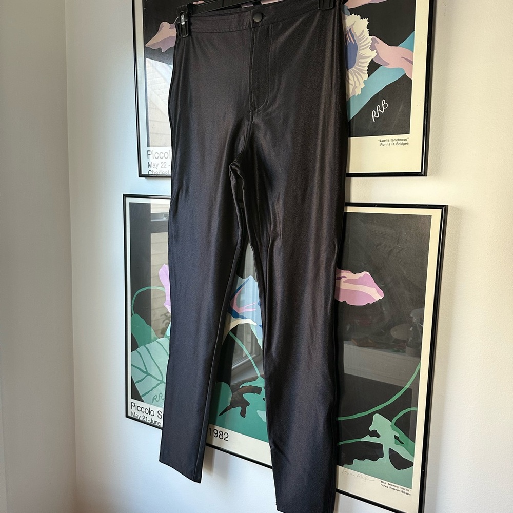American Apparel Shiny Disco High Rise Leggings Size M